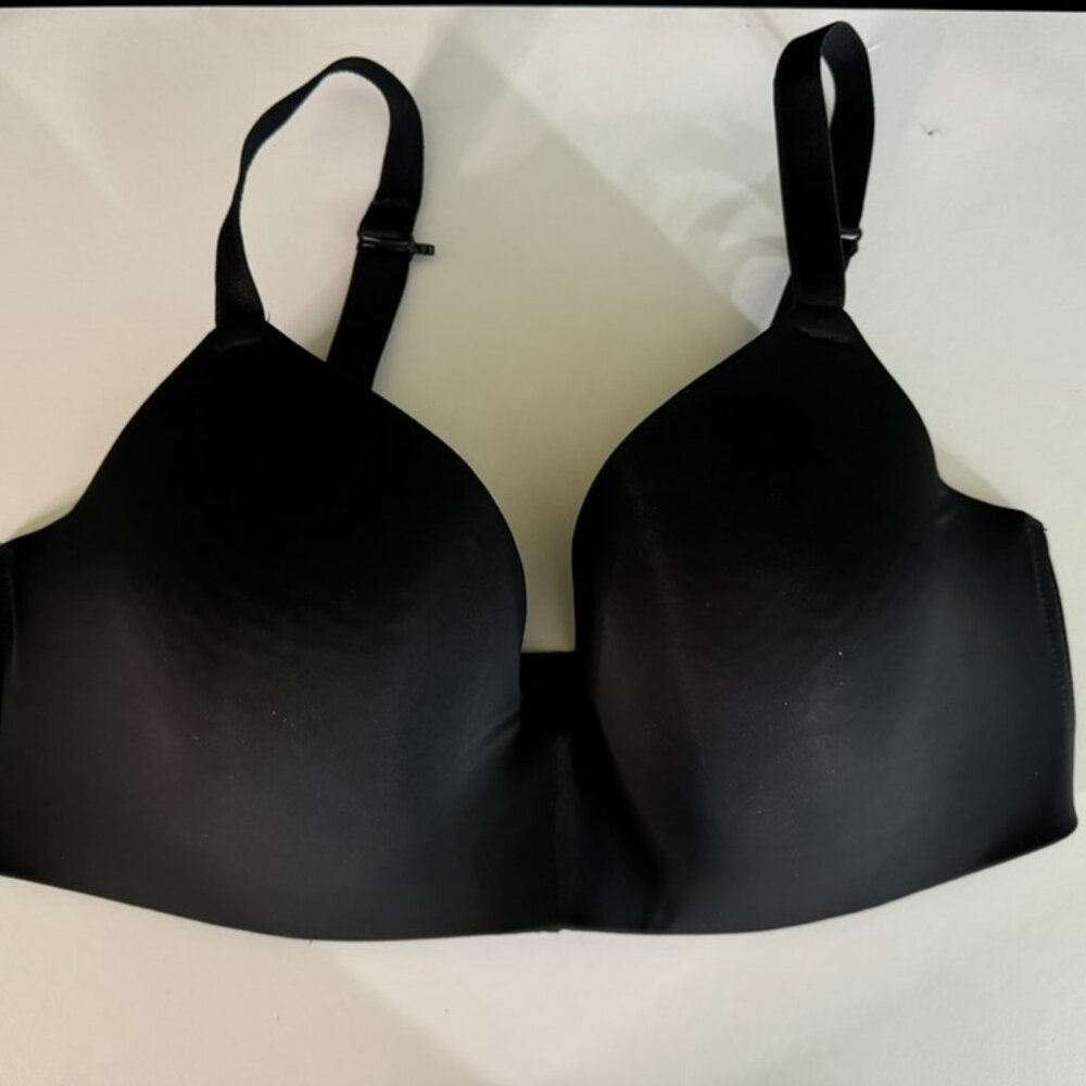 Auden "The Bliss" Side Slimming Black Padded Bra- Adjustable Straps Sz. 36DD
